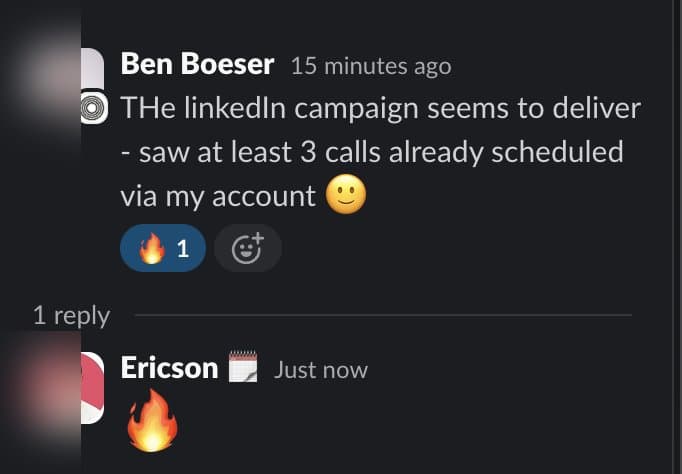 LinkedIn campaign generating meetings