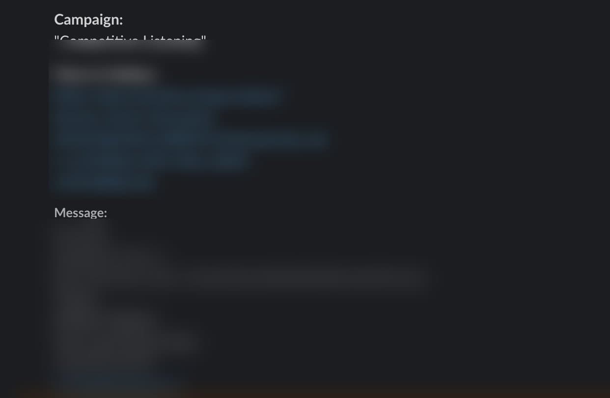 Competitor LinkedIn page monitoring