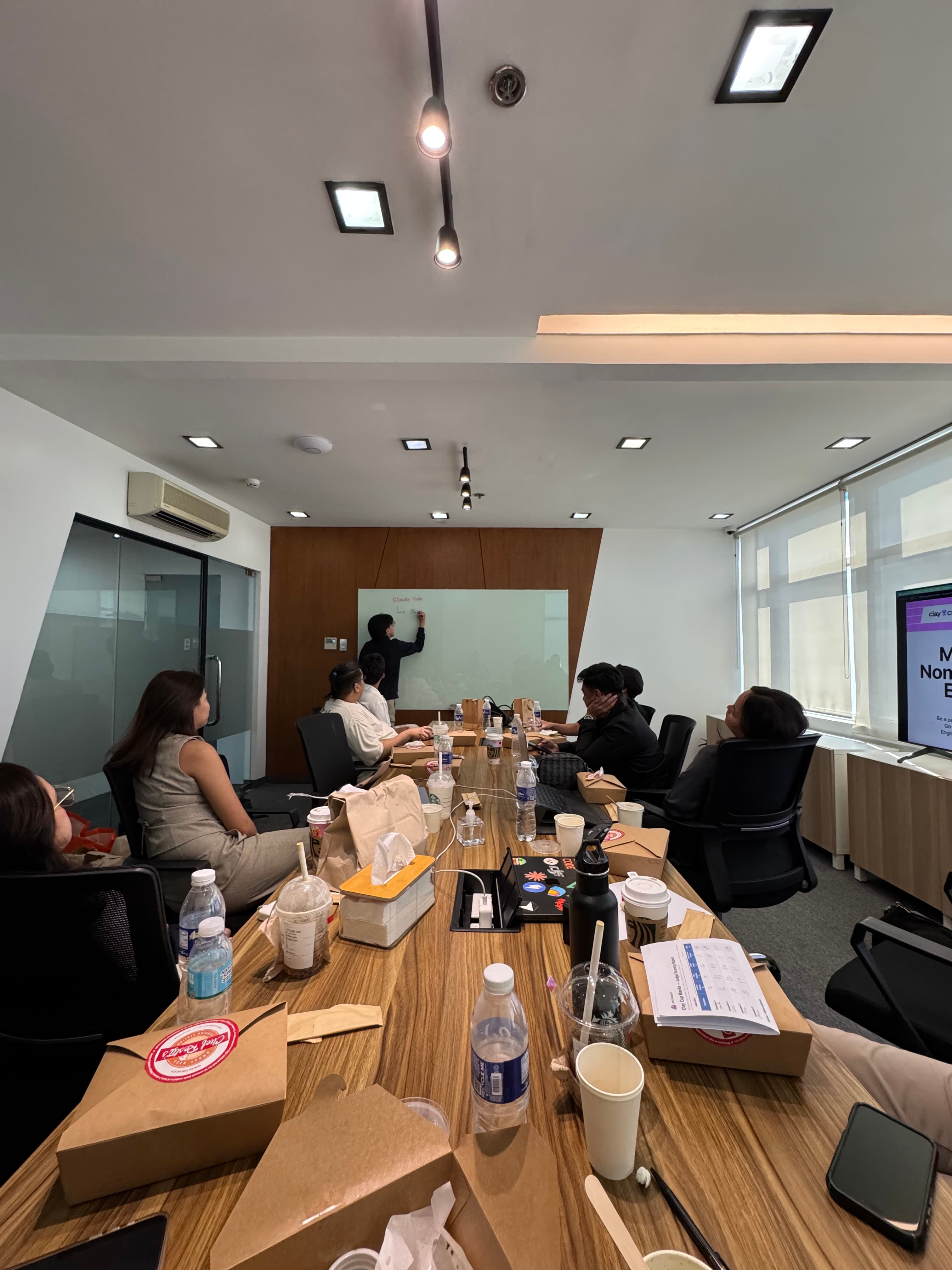 Wide room view at Clay Cup Manila 2026 nomination event at LOFT Spaces Eastwood Quezon City showing competitors at work